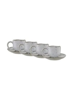 Auslauf ⌛ Küche Butlers 4x Espressotasse Mit Untertasse 90ml FINCA In Grau Günstig Kaufen 💯