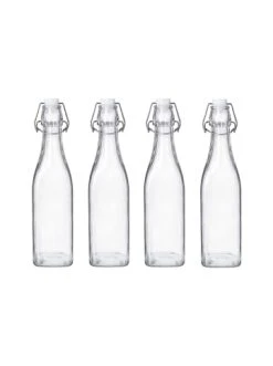 Bester Verkauf 🔔 Küche Butlers 4x Flasche Mit Bügelverschluss 500ml SWING In Transparent Günstig Kaufen ❤️