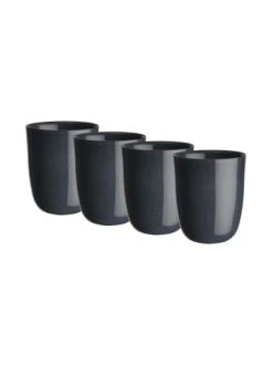 Besorgen ⭐ Küche Butlers 4x Tasse Ohne Henkel 300ml NATIVE In Dunkelblau Günstig Kaufen ✔️