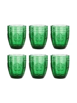 Angebote ⌛ Küche Butlers 6x Gläser 250ml VICTORIAN In Dunkelgrün Günstig Kaufen ✔️