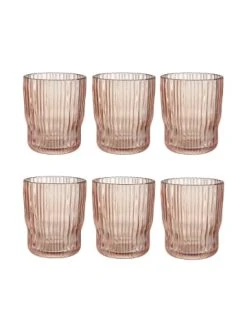 Coupon ✔️ Küche Butlers 6x Gläser Mit Rillen 250ml CHELSEA In Pastellorange Günstig Kaufen 🎉