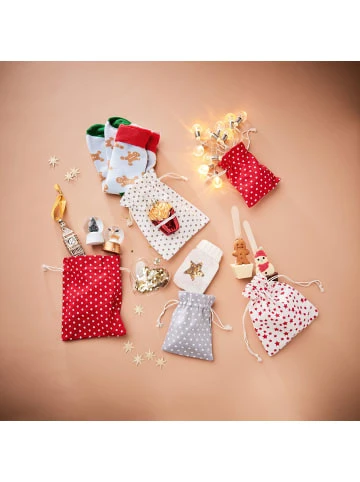 Schlussverkauf ❤️ Büro-, Schulbedarf & Kreativbedarf Butlers 6x Säckchen Sterne B 11 X H 14cm PACK-A-BAG In Grau Günstig Kaufen 🔔 – Bild 2