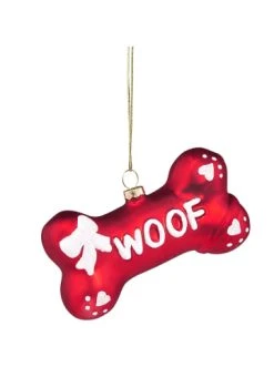 Aktion 🧨 Weihnachten Butlers Anhänger WOOF Knochen HANG ON In Rot Günstig Kaufen ⭐