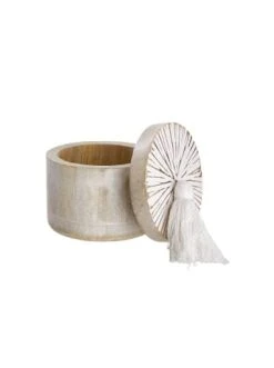 Schlussverkauf ❤️ Küche Butlers Aufbewahrungsdose Mangoholz Höhe 9cm BONDI In Weiß Günstig Kaufen 💯