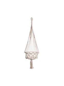 Aktion 🛒 Dekoration Butlers Blumenampel MACRAMÉ In Creme Günstig Kaufen 👍