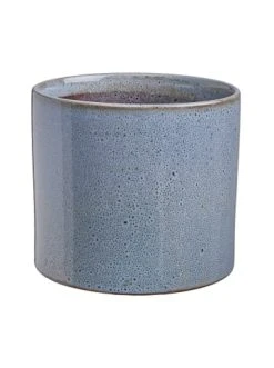 Auslauf 🛒 Dekoration Butlers Blumentopf Glasiert Ø17cm GLAZE In Hellblau Günstig Kaufen 🥰