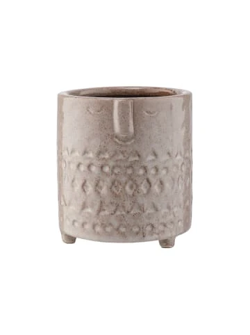 Auslauf 😀 Dekoration Butlers Blumentopf Mit Gesicht Ø10cm ETHNO In Hellbraun Günstig Kaufen 🛒