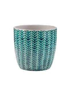 Budget 😍 Dekoration Butlers Blumentopf Ø 13,5 Cm GREENDAY In Petrol Günstig Kaufen ✔️