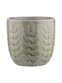 Auslauf ⭐ Dekoration Butlers Blumentopf Ø18cm LEAVES In Grün Günstig Kaufen 💯