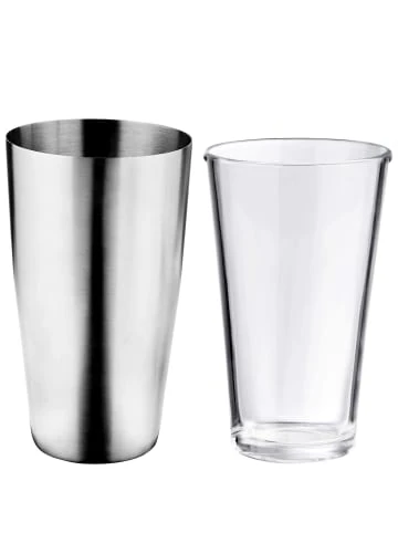 Billig ✨ Küche Butlers Cocktailshaker Mit Glas 700ml BOSTON SHAKER In Silber Günstig Kaufen 👏 – Bild 2