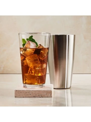 Billig ✨ Küche Butlers Cocktailshaker Mit Glas 700ml BOSTON SHAKER In Silber Günstig Kaufen 👏 – Bild 4