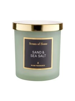 Großhandel ✔️ Dekoration Butlers Duftkerze Sand & Sea Salt Mit Sojawachs SCENTS OF HOME In Grün-Gold Günstig Kaufen ⭐