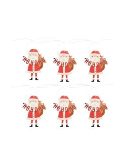 Am billigsten ✨ Weihnachten Butlers Geschenkanhänger Santa 6er-Set HO HO HO In Bunt Günstig Kaufen 🛒