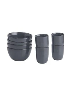 Schlussverkauf 🎉 Küche Butlers Geschirr-Set 8-tlg. NATIVE In Dunkelblau Günstig Kaufen ✨