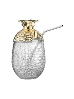 Top 10 ⭐ Küche Butlers Glas Mit Trinkhalm 500ml COCKTAIL DELUXE In Gold Günstig Kaufen ✔️