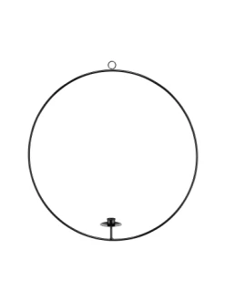 Angebote 😉 Dekoration Butlers Hängedeko-Ring Für Stabkerze Ø50cm LUNA In Schwarz Günstig Kaufen ✔️