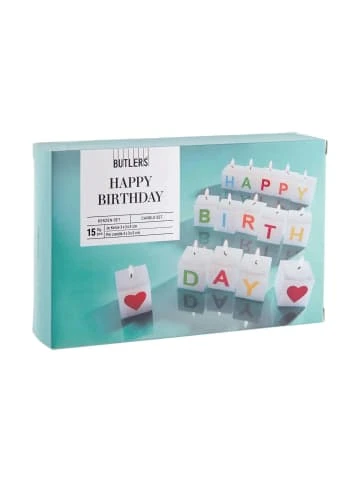 Besorgen 🔥 Dekoration Butlers Kerze Happy Birthday 15 Tlg. LOVE LETTERS In Bunt Günstig Kaufen 🥰 – Bild 3