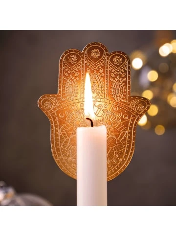 Bestpreis ❤️ Butlers Kerzen Dekoration Hamsa Hand JEWELRY In Gold Günstig Kaufen 😀 – Bild 2
