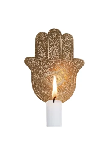 Bestpreis ❤️ Butlers Kerzen Dekoration Hamsa Hand JEWELRY In Gold Günstig Kaufen 😀 – Bild 5