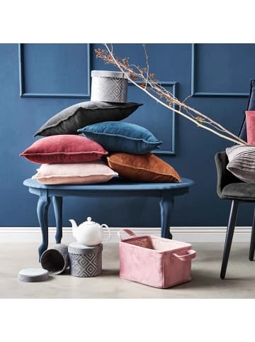 Brandneu 😀 Heimtextilien Butlers Kissen L 45 X B 45cm COTTON VELVET In Hellbraun Günstig Kaufen 👏 – Bild 5