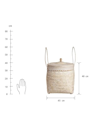Budget 🥰 Dekoration Butlers Korb Mit Deckel Bambus/Rattan Ø45cm MAWI In Natur Günstig Kaufen ⭐ – Bild 4