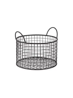 Bestpreis 🌟 Dekoration Butlers Korb Rund Ø22cm HOOP In Schwarz Günstig Kaufen 🎁