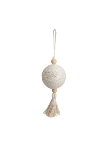 Budget ⭐ Weihnachten Butlers Kugel Mit Tassel Ø8cm HANG ON In Natur Günstig Kaufen 🔥