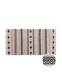 Blitzangebot ✔️ Heimtextilien Butlers Läufer L 140 X B 70cm ALL NATURE In Creme-Schwarz Günstig Kaufen ✔️