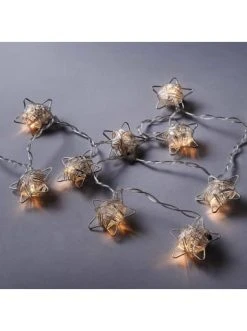 Besorgen 🔥 Weihnachten Butlers LED-Lichterkette Metallsterne Mit USB-Batteriefach STAR LIGHTS In Silber Günstig Kaufen ✨