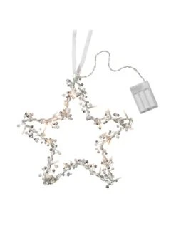 Bestpreis 😍 Weihnachten Butlers LED-Stern Mit USB-Batteriefach Ø30cm STAR LIGHTS In Silber Günstig Kaufen ❤️