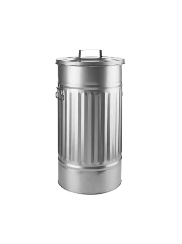 Aktion 💯 Haushalt Butlers Mülltonne 'Oskar' 40l ZINC In Silber Günstig Kaufen ✨
