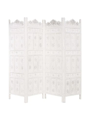Schlussverkauf 🎁 Möbel Butlers Paravent, Geschnitzt B 180 X H 176cm ESTELLA In Weiß Günstig Kaufen 🌟 – Bild 2