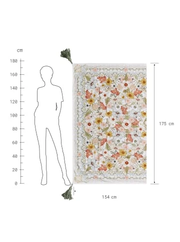 Billig 👏 Heimtextilien Butlers Picknickdecke L 175 X B 154cm BETWEEN FLOWERS In Creme Günstig Kaufen 🔥 – Bild 4