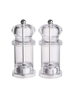 Brandneu 🧨 Küche Butlers Salz- & Pfeffermühlenset SPICE SHUTTLE In Transparent Günstig Kaufen ✔️