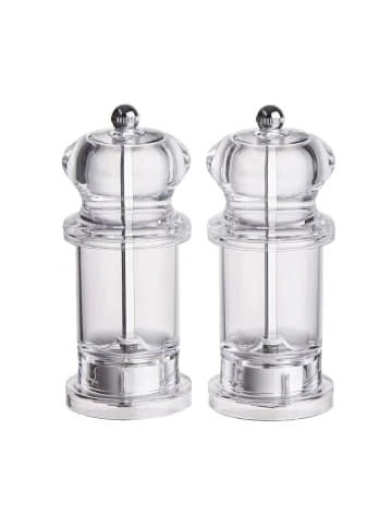 Brandneu 🧨 Küche Butlers Salz- & Pfeffermühlenset SPICE SHUTTLE In Transparent Günstig Kaufen ✔️