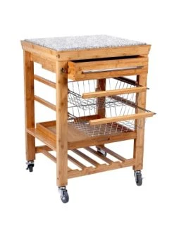 Beste Bewertungen von 👏 Garten & Balkon Butlers Servierwagen Mit Granitarbeitsplatte ROLLING STONE In Natur Günstig Kaufen ❤️