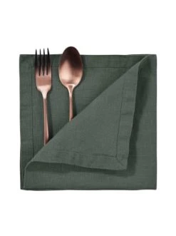 Am billigsten 🌟 Heimtextilien Butlers Serviette 42x42cm RIGA In Dunkelgrün Günstig Kaufen 🔔