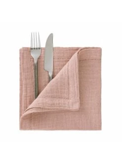 Blitzangebot ⭐ Heimtextilien Butlers Serviette L 42 X B 42cm LOOM In Rosé Günstig Kaufen 👍