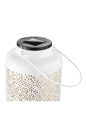 Budget 😍 Weihnachten Butlers Solar-Laterne H 24cm SOLANA In Weiß-Gold Günstig Kaufen 🥰 – Bild 4