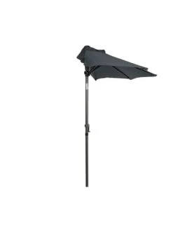 Bestpreis 💯 Garten & Balkon Butlers Sonnenschirm Halbrund Mit Knickgelenk Und Kurbel SIESTA In Anthrazit Günstig Kaufen ✔️