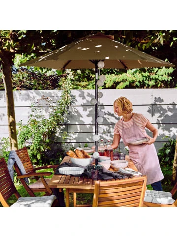 Aktion 💯 Garten & Balkon Butlers Sonnenschirm Mit Kurbel Ø250m SIESTA In Beige Günstig Kaufen ✔️ – Bild 9