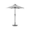 Blitzangebot 🔥 Garten & Balkon Butlers Sonnenschirm Mit LED-Solar-Lichter Ø180cm SUN & STARS In Hellgrau Günstig Kaufen ❤️