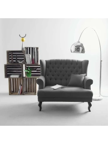 Bestpreis ❤️ Lampen & Leuchten Butlers Standleuchte Mit Marmorfuß BOW In Silber Günstig Kaufen 🔥 – Bild 2