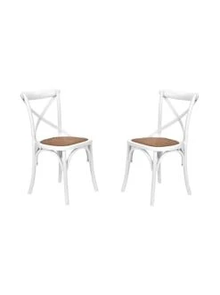 Coupon ✔️ Möbel Butlers Stuhl 2er-Set Weiß CROSS COUNTRY In Weiß Günstig Kaufen 👏