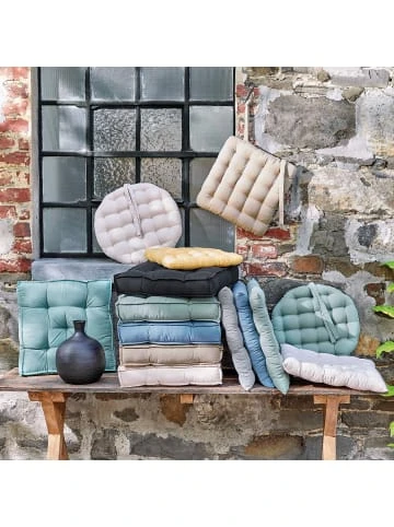 Neu 👏 Garten & Balkon Butlers Stuhlkissen Mit Bändchen Ø42cm SOLID In Blau Günstig Kaufen 🧨 – Bild 2