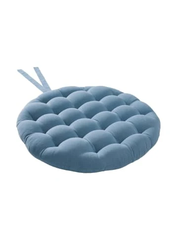Neu 👏 Garten & Balkon Butlers Stuhlkissen Mit Bändchen Ø42cm SOLID In Blau Günstig Kaufen 🧨 – Bild 4
