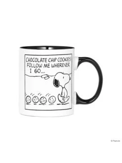Auslauf ❤️ Küche Butlers Tasse Comic Cookies PEANUTS In Schwarz-Weiß Günstig Kaufen ⌛