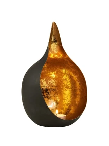 Brandneu ⌛ Dekoration Butlers Teelichthalter Höhe 20cm DELIGHT In Schwarz-Gold Günstig Kaufen 😀 – Bild 4