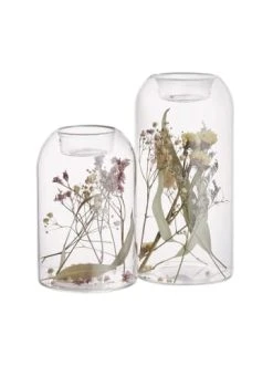 Top 10 ❤️ Dekoration Butlers Teelichthalter-Set 2-tlg. Mit Individuellen Trockenblumen FLOWER MARKET In Transparent Günstig Kaufen ⌛