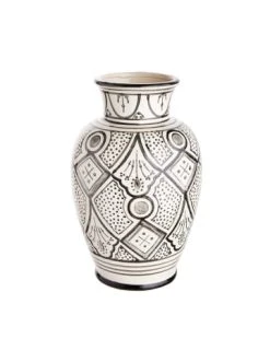 Brandneu 😉 Dekoration Butlers Vase Höhe 33cm MOROCCO In Creme-Grau Günstig Kaufen ❤️